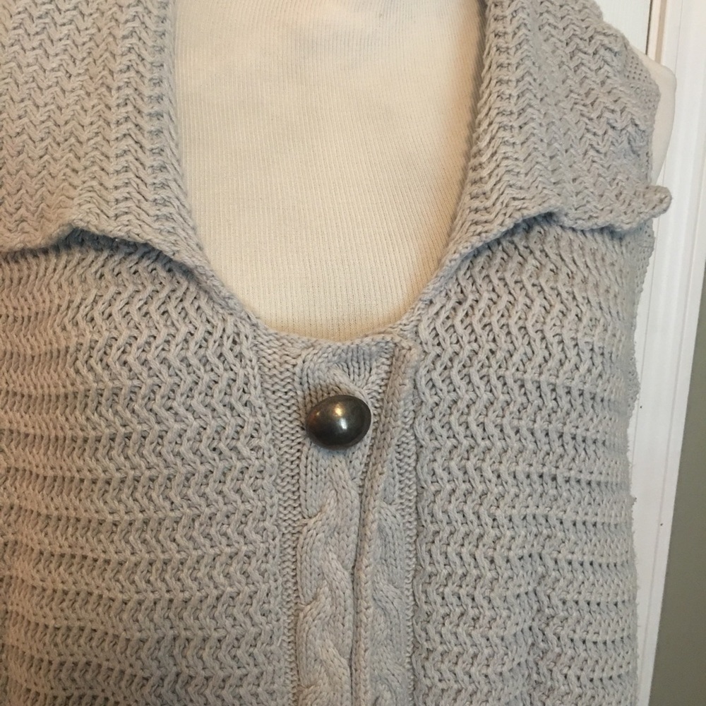 Cato’s plus sz 18/20 cable knit long line open front sweater vest cardigan - Picture 3 of 8